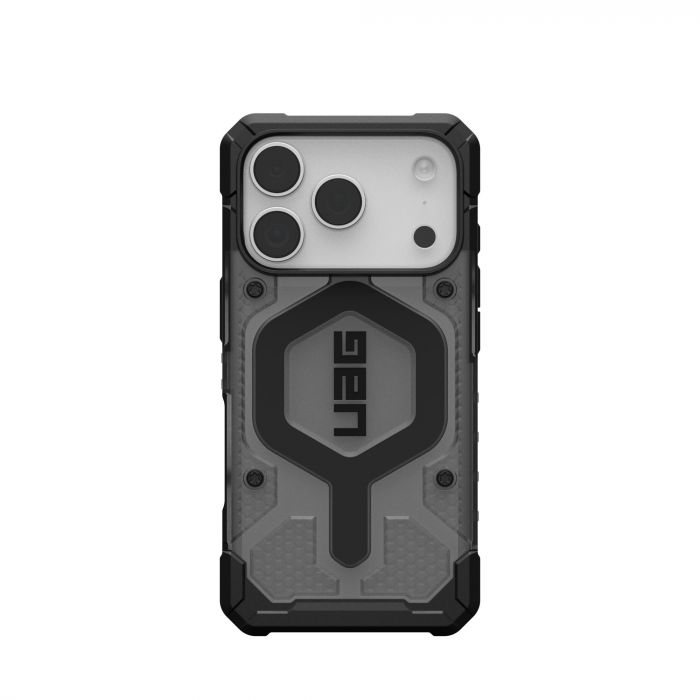 Чохол UAG для iPhone 17 Pro, Pathfinder Clear MagSafe, Ash/Black