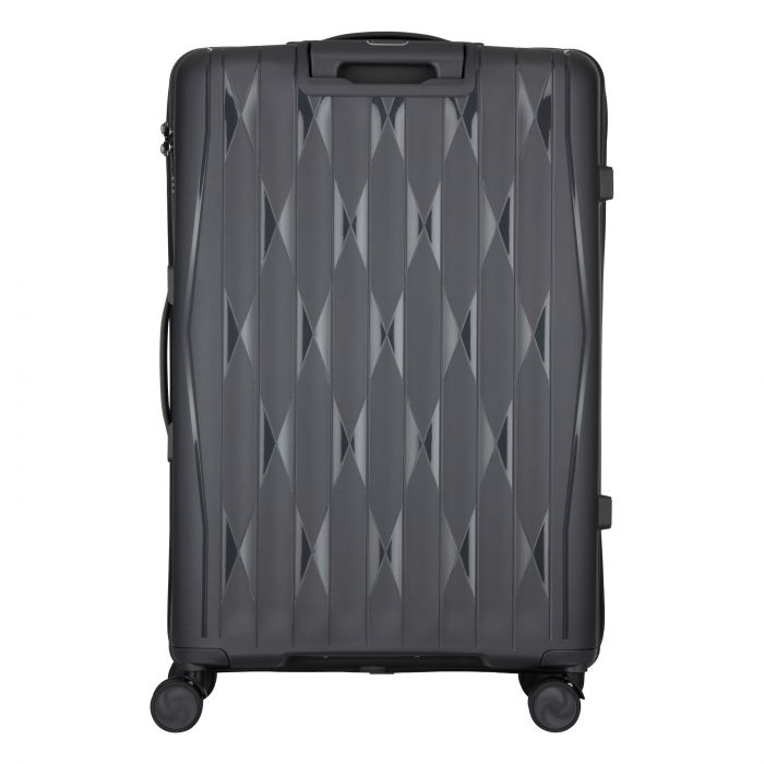 Набір валіз 2E, M7979, поліпропілен, (L+M+S), блискавка anti theft, 4 колеса, кодовий замок, темно-сірий