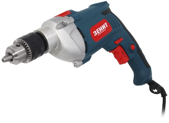 Дриль ударний Зеніт ЗД-1100 МС 1100Вт зубчастий патрон 1.5-13мм 0-2800об/хв 1.9кг