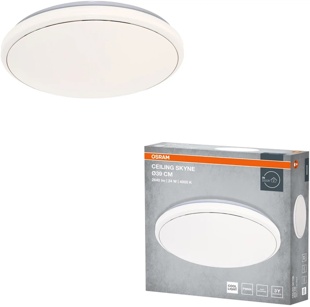 Світильник накладний OSRAM CEILING SKYNE 380мм Round 24Вт 4000K