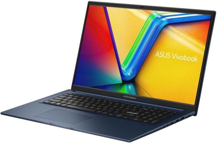 Ноутбук ASUS Vivobook 17 X1704VA-AU755 17.3" FHD IPS, Intel i3-1315U, 16GB, F512GB, UMA, NoOS, Блакитний