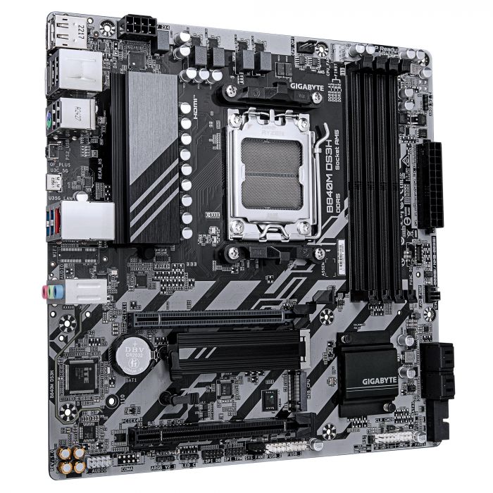 Материнська плата GIGABYTE B840M DS3H sAM5 B840 4xDDR5 M.2 HDMI DP mATX