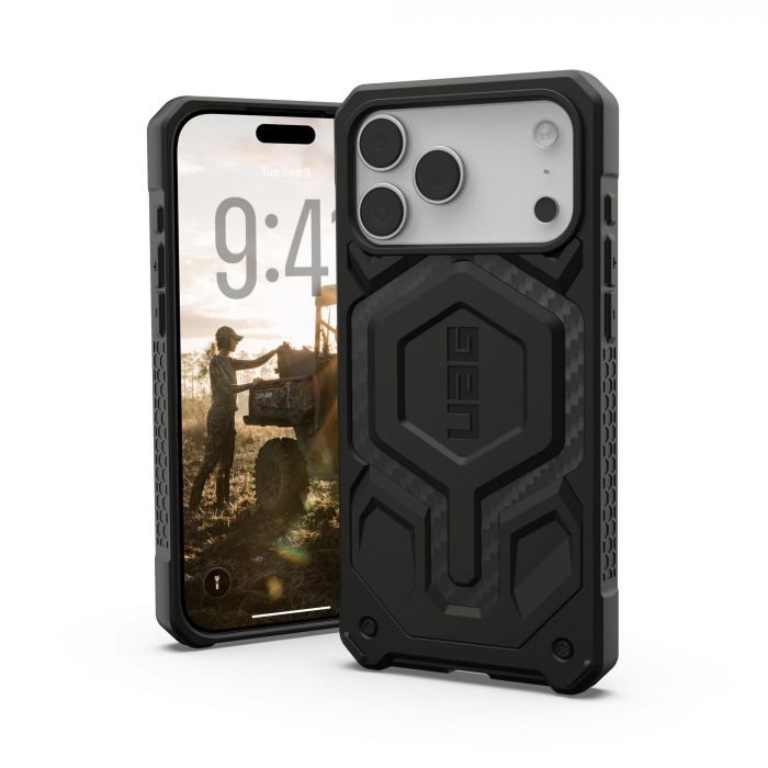 Чохол UAG для iPhone 17 Pro Max, Monarch Pro MagSafe, Carbon Fiber