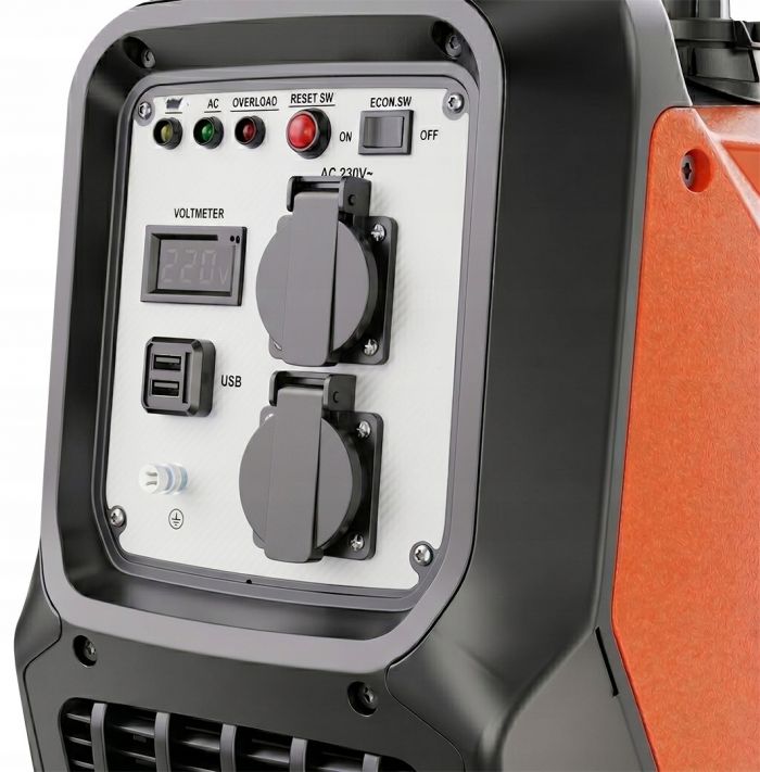 Генератор бензиновий інверторний Neo Tools 230В, 3/3.2кВт, ручний стартер, USB Type C 5, 22кг