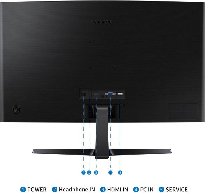 Монітор Samsung 23.8" S24D366 D-Sub, HDMI, VA, 100Hz, 4ms, CURVED