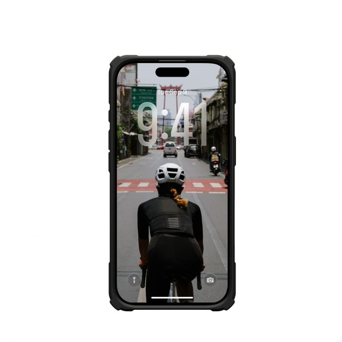 Чохол UAG для iPhone 17, Plasma XTE MagSafe, Black/Pop Orange