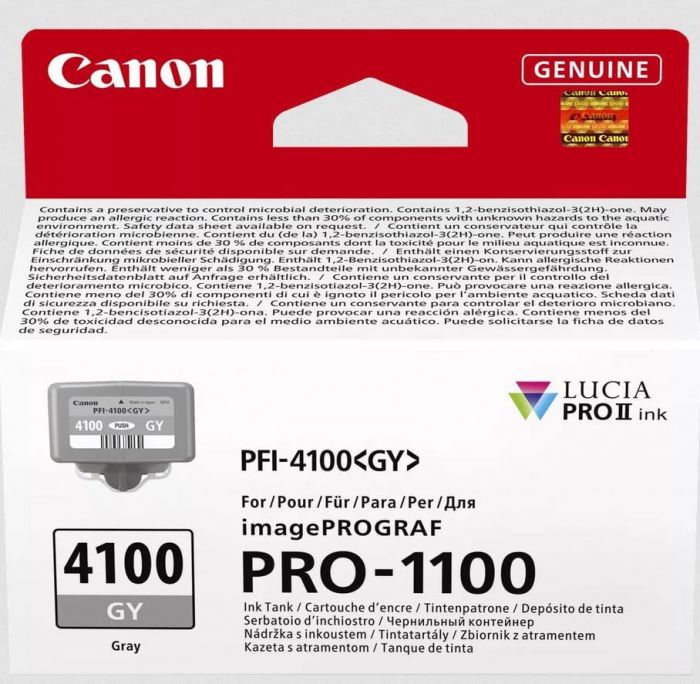 Картридж Canon PFI-4100 imagePROGRAF PRO-1100 Gray