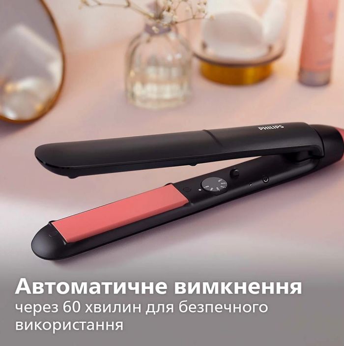 Випрямляч Philips Series 3000, темп.режимів-6, 160-230С, кераміка, чорний