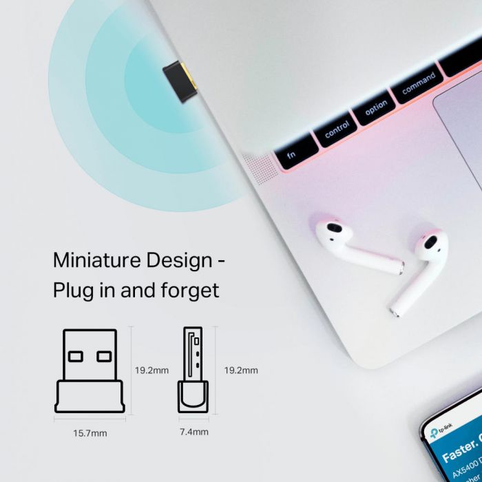 Адаптер WiFi TP-LINK Archer T2UB nano AC600, USB, BT4.2