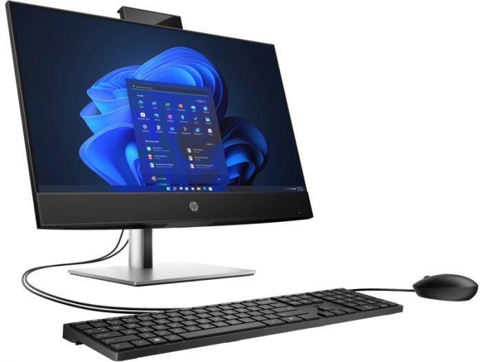 Комп'ютер персональний моноблок HP ProOne 440-G9 23.8" FHD IPS AG, Intel i5-14500, 16GB, F512GB, UMA, WiFi, кл+м, DOS, чорний
