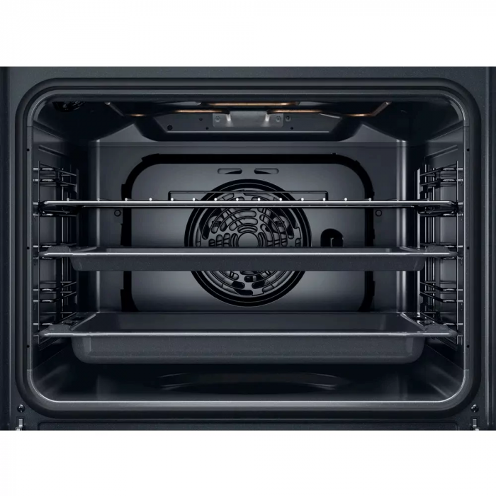 Духова шафа Whirlpool електрична, 71л, A+, дисплей, конвекція, телескопічні напрямні, нерж