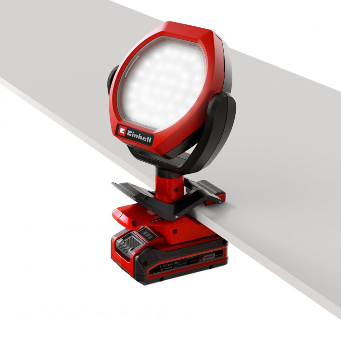 Лампа акумуляторна Einhell GC-OL 18/1500 Li - Solo, PXC, 18В, 36 LED, 1500 лм, 7000 К, 3 режими яскравотсі, 0.45 кг (без АКБ і ЗП)