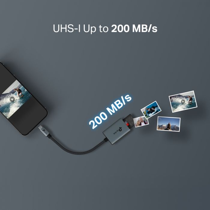 USB-Концентратор TP-Link  UA430C  1xSD, 1x-microSD, USB TypeC