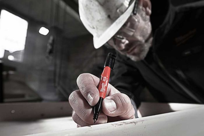 Маркер Milwaukee InkZAll водостійкий, чорний, набір 4шт