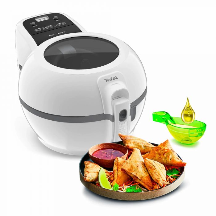 Мультипіч Tefal ActiFry Extra, 1500Вт, чаша-1,2л, механічне керув., підкл. до смартфону, авто перемішування, пластик, білий