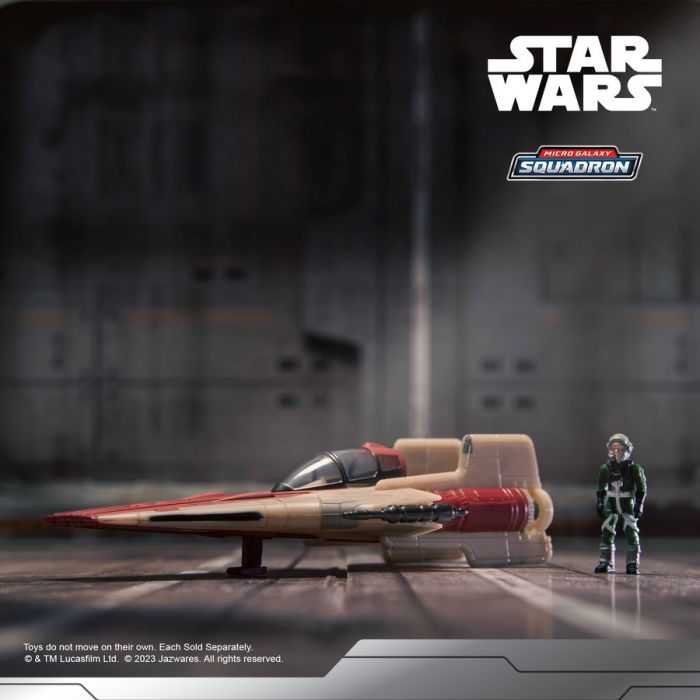 Ігрова колекційна фігурка Star Wars Small Vehicle Транспорт та фігурка A-Wing 7.5см