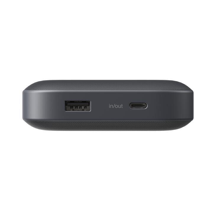 Акумулятор портативний літій-іонний Power Bank Belkin 27000мА·год, 240Вт, з інтегрованим кабелем USB-C, сірий