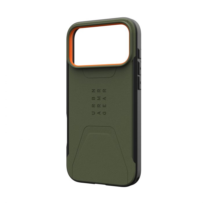 Чохол UAG для iPhone 17 Pro Max, Civilian MagSafe, Olive/Orange