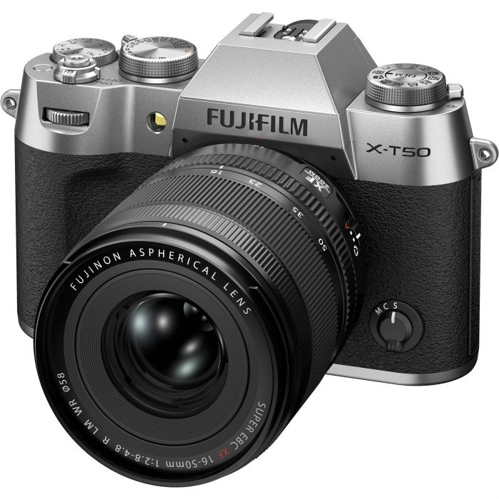 Цифр. фотокамера Fujifilm X-T50 + XF16-50mmF2.8-4.8 R LM WR Kit Silver