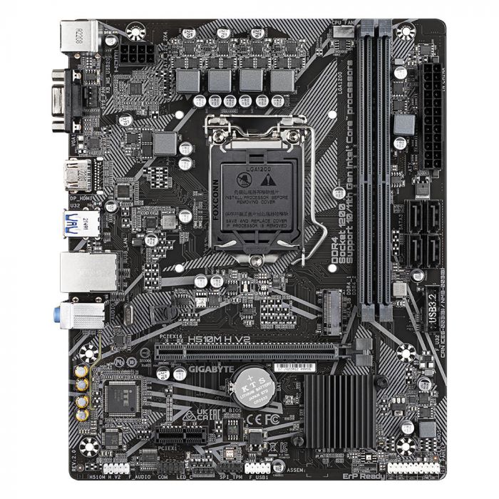 Материнська плата GIGABYTE H510M H V2 2.0 s1200 Q470 4xDDR4 M.2 HDMI mATX
