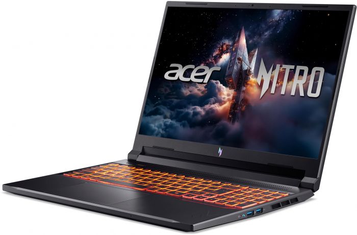 Ноутбук Acer Nitro V 16 ANV16-72 16" WUXGA IPS, Intel 7-240H, 16GB, F1TB, NVD5070-8, Lin, чорний