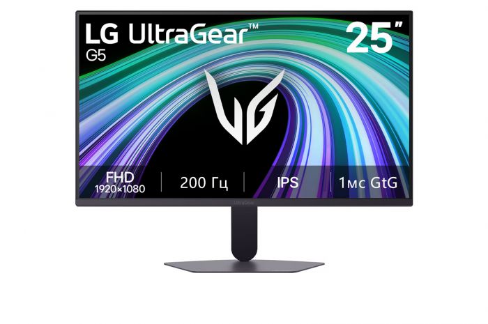 Монітор LG 24.4" 25G523B-B 2хHDMI, DP, Audio, IPS, 200Hz, 1ms, sRGB 99%, G-SYNC, FreeSync, HDR10