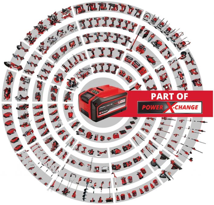 Газонокосарка акумуляторна Einhell безщіткова GE-CM 18/33 Li-  Solo 18В 33см 25-65мм 30л 10.1кг без АКБ і ЗП