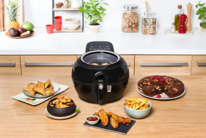 Мультипіч Tefal ActiFry Genius, 1350Вт, чаша-1,2л, сенсорне керув., підкл. до смартфону, авто перемішування, пластик, чорний