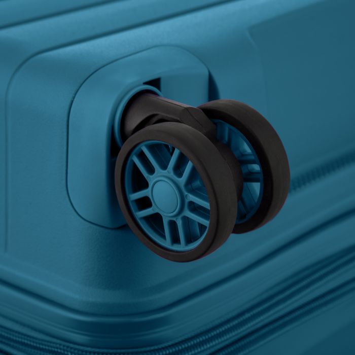 Валіза 2E, Aero, поліпропілен, мала, 35/44 л, TSA, 4 колеса, EXP, синій