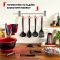 Вінчик Tefal Ingenio, пластик, силікон, чорно-червоний