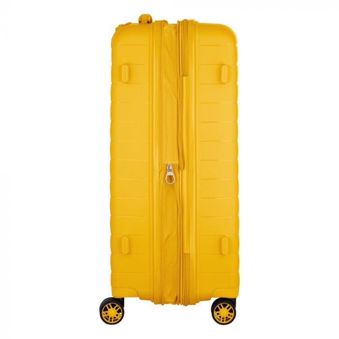 Валіза 2E, Aero, поліпропілен, середня, 63/78 л, TSA, 4 колеса, EXP, бурштиново-жовтий