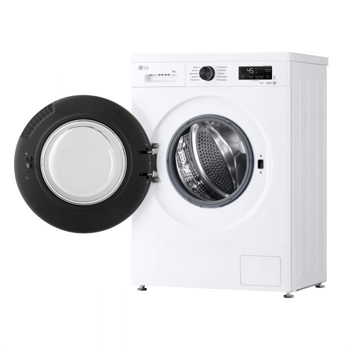 Пральна машина LG фронтальна, 6кг, 1200, В, 44см, дисплей, пара, інвертор, білий