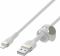 Кабель USB-A > Lightning заряджання/синхронізації Belkin, 3м, плетений, силіконовий, з ремінцем на магніті, білий
