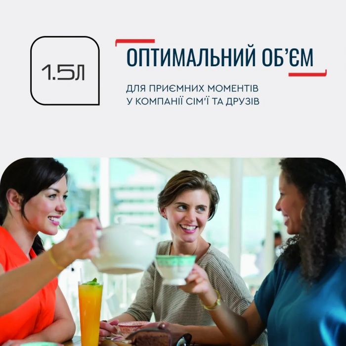 Електрочайник Tefal Delfini 1.7л, пластик, сріблясто-чорний