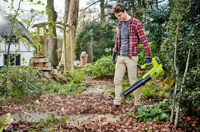 Повітродув садовий акумуляторний Ryobi ONE+ RY18BLA-0 18В 145км/год 2.1кг без АКБ та ЗП