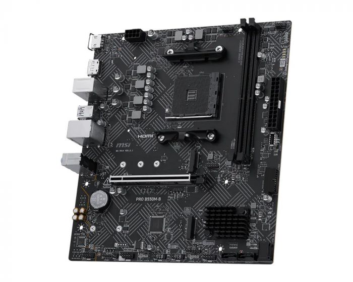 Материнcька плата MSI PRO B550M-B sAM4 B550 2xDDR4 HDMI DP mATX