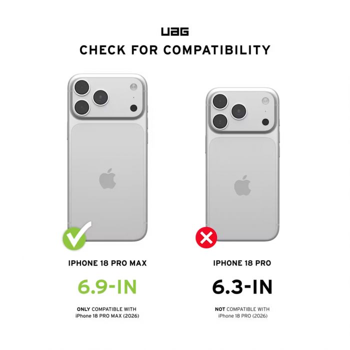 Чохол UAG для iPhone 18 Pro Max, Plyo LT Magsafe, Ice/Smoke