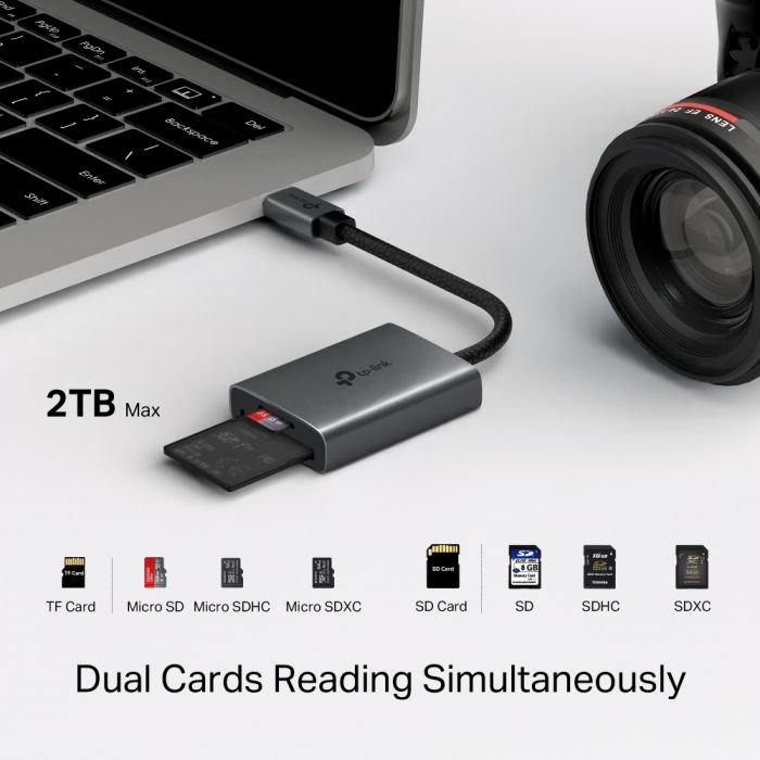 USB-Концентратор TP-Link  UA430C  1xSD, 1x-microSD, USB TypeC