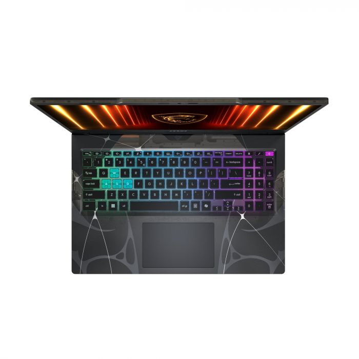 Ноутбук MSI Cyborg 15 B2RWEKG-420XUA 15.6" FHD, Intel Core 7 240H, 16GB, F1TB, NVD5050-8, DOS, Напівпрозорий чорний