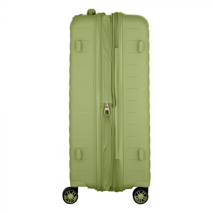 Валіза 2E, Aero, поліпропілен, середня, 63/78 л, TSA, 4 колеса, EXP, оливково-зелений