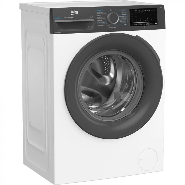 Пральна машина Beko фронтальна, 8кг, 1200, A, 50см, дисплей, пар, інвертор, білий