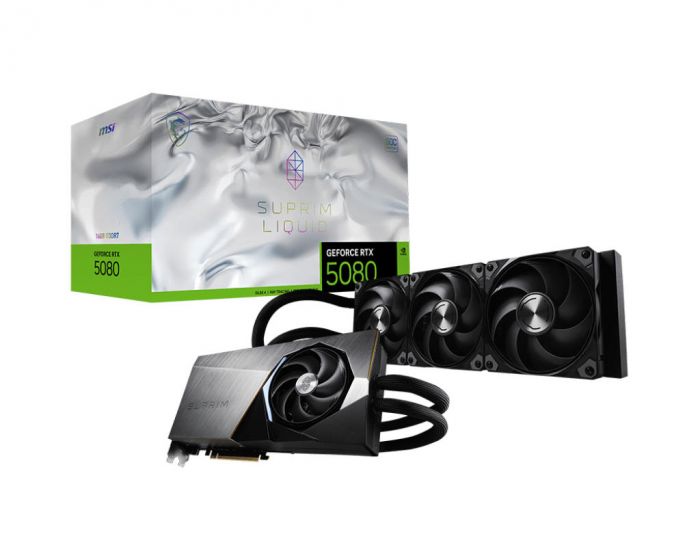 Відеокарта MSI GeForce RTX 5080 16GB GDDR7 SUPRIM LIQUID SOC