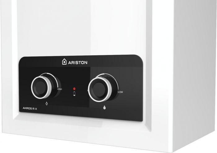 Газова колонка Ariston AKROS R X 1120 11л/хв 21,5кВт Low NOx розпалювання від батарейок білий