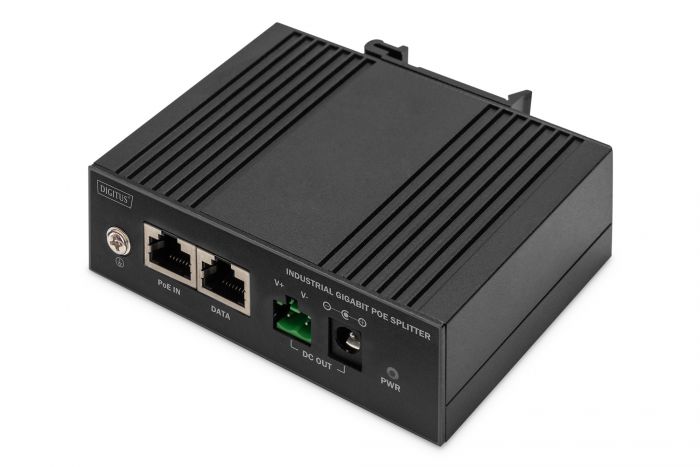 Розгалужувач DIGITUS Gigabit Ethernet PoE splitter, Industrial, 60W