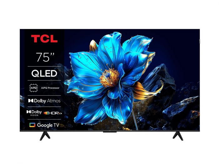Телевізор 75" TCL QLED 4K 60Hz Smart Google TV Black