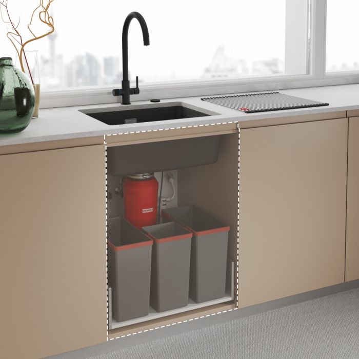 Змішувач для кухні Franke Lina J Clear Water 2.0, довж.виливу - 212 мм, поворотний, 1+1 фільтр, чорний матовий