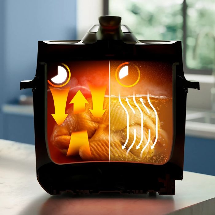 Мультипіч Philips Series 3000 1000Вт, чаша-6.0л, сенсорне управл., 12 авто. програм, аксесуари , пластик/метал, чорний