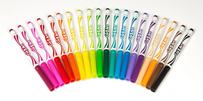 Маркери легкозмивні Cra-Z-Art тонкі кінчики, 20шт