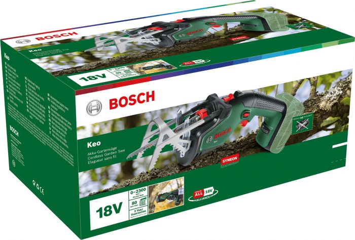 Пила шабельна акумуляторна Bosch KEO 18В пропил 80мм хід 20мм 1.4кг без АКБ і ЗП