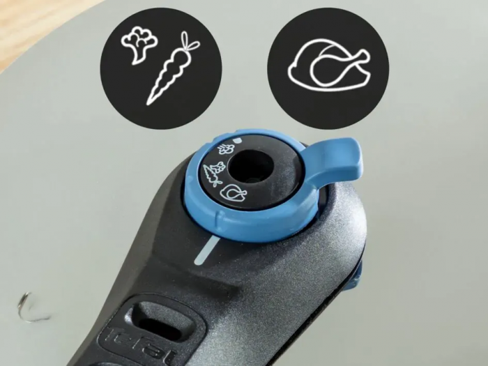 Скороварка Tefal Secure Trendy, 8л, з паровим кошиком, нержавіюча сталь, пластик